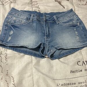 SHEIN Sky Blue Denim Pants